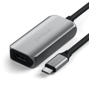 Satechi Adaptateur USB-C vers HDMI 2.1 8K en Nylon Tressé Gris