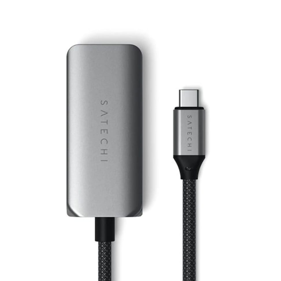 Satechi Adaptateur USB-C vers HDMI 2.1 8K en Nylon Tressé Gris — image 4