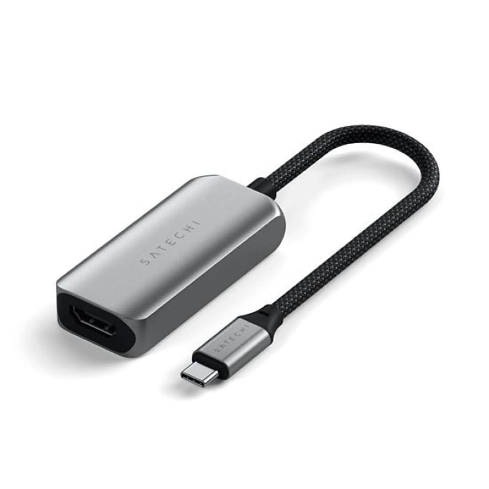 Satechi Adaptateur USB-C vers HDMI 2.1 8K en Nylon Tressé Gris — image 5