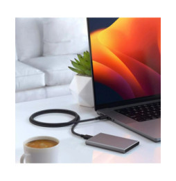 Satechi Câble de Charge et de Transfert Thunderbolt 4 Pro USB-C / USB-C 240W 1m Noir