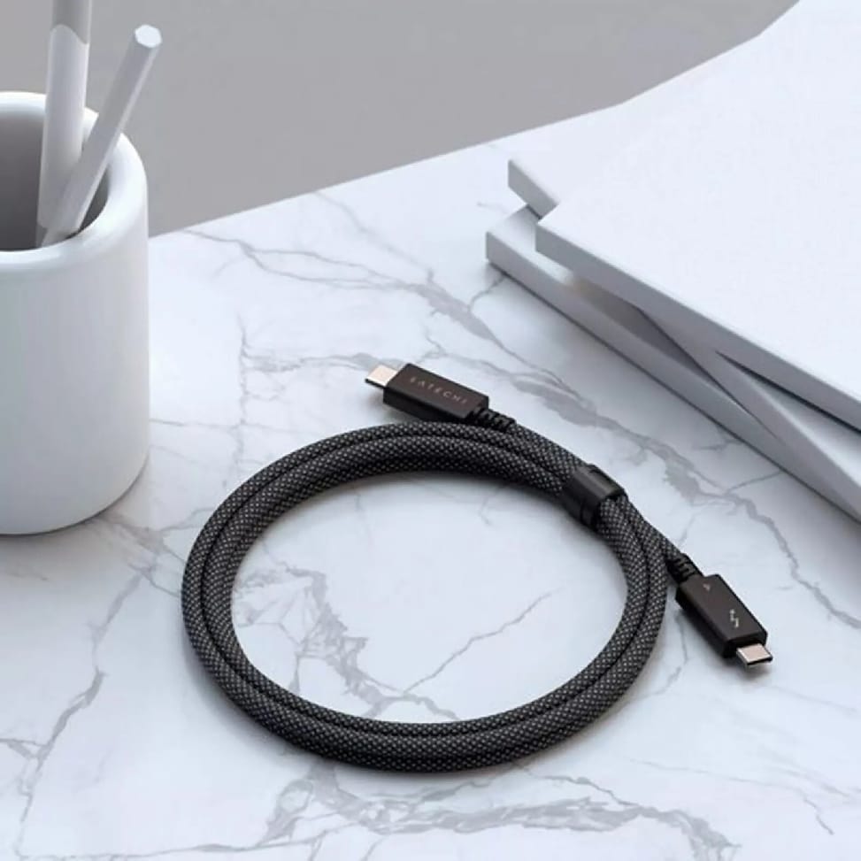 Satechi Câble de Charge et de Transfert Thunderbolt 4 Pro USB-C / USB-C 240W 1m Noir — image 5