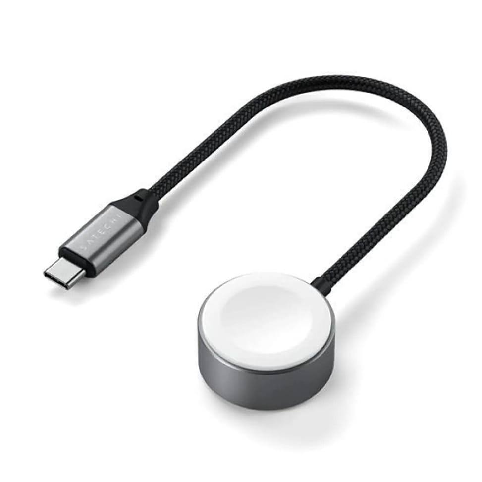Satechi Câble de Charge pour Apple Watch Magnétique MFi FastCharging Gris — image 2