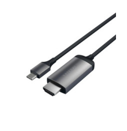Satechi Câble USB C vers HDMI Résolution 4K 60Hz Longueur 175cm Gris sidéral