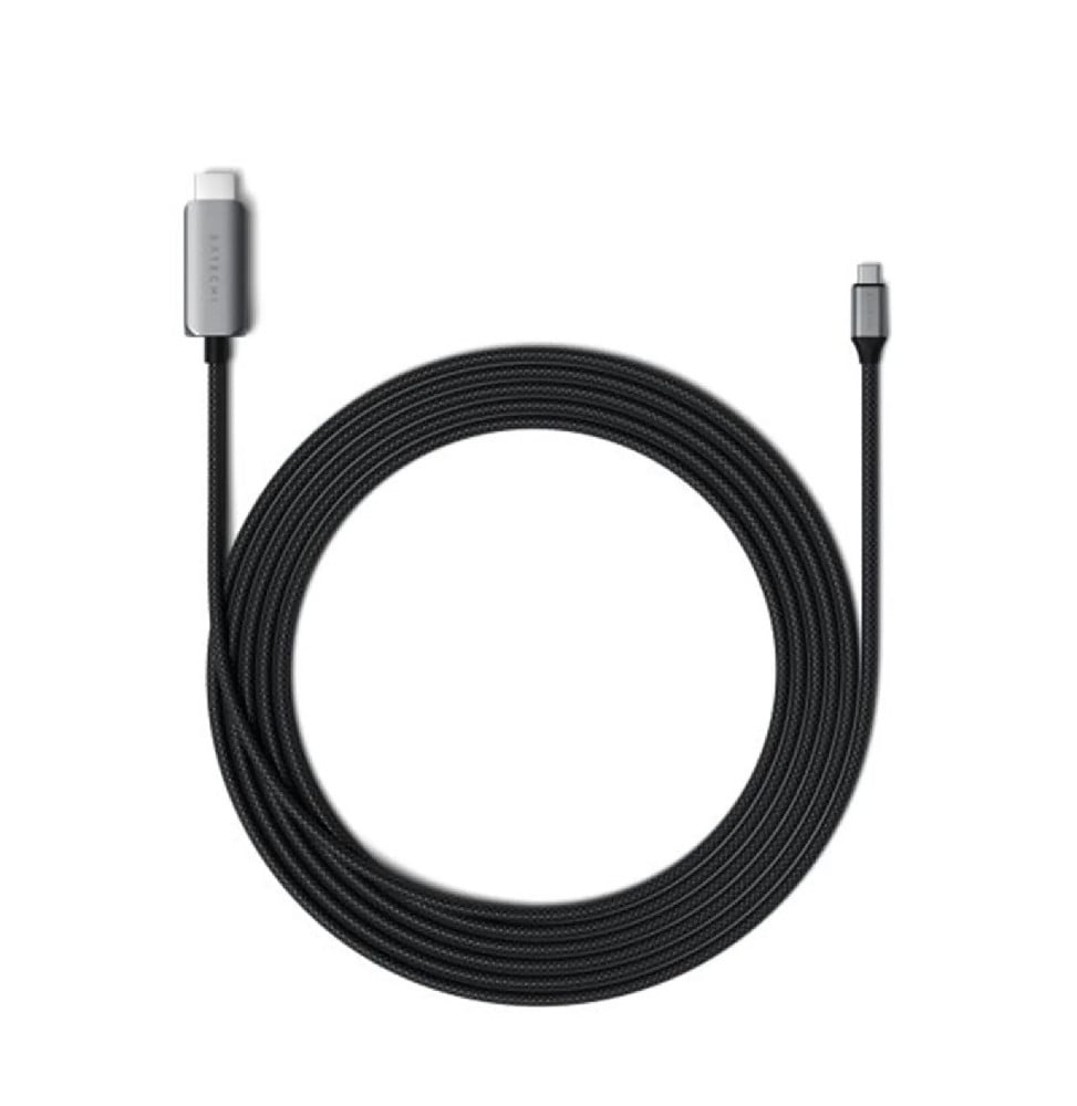 Satechi Câble USB-C vers HDMI 2.1 8K 2 mètres en Nylon Tressé Noir