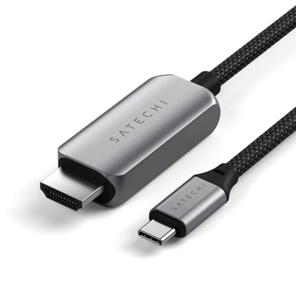 Satechi Câble USB-C vers HDMI 2.1 8K 2 mètres en Nylon Tressé Noir — image 3