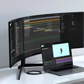 Satechi Câble USB-C vers HDMI 2.1 8K 2 mètres en Nylon Tressé Noir — image 5