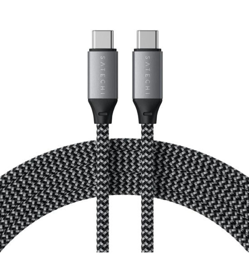 Satechi Câble USB-C vers USB-C 100W Gris