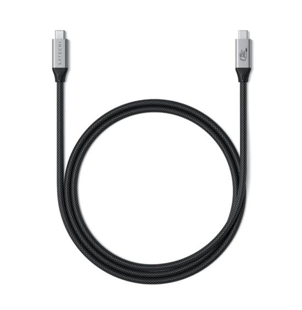Satechi Câble USB4 Pro USB-C 240W 1.2m en Nylon Tressé Noir