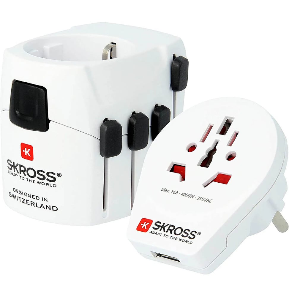 Skross - Adaptateur Monde Prise Secteur Pro World Usb Skross