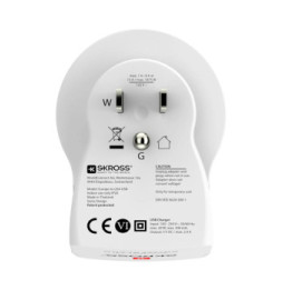 Skross - Adaptateur secteur Skross Europe vers Royaume-uni sortie USB blanc