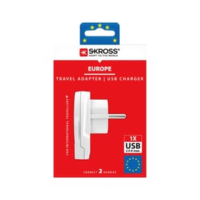 Skross - Adaptateur Secteur Skross Monde À Europe 1 Port Usb Blanc — image 5