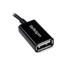 Startech.com Adaptateur micro USB B mâle / USB 2.0 Host OTG femelle - Noir
