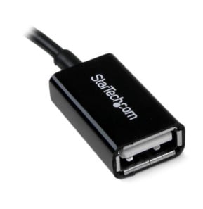 Startech.com Adaptateur micro USB B mâle / USB 2.0 Host OTG femelle - Noir