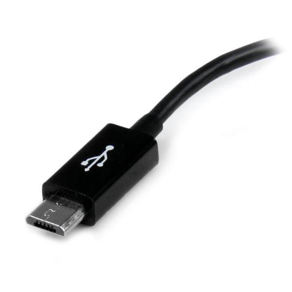 Startech.com Adaptateur micro USB B mâle / USB 2.0 Host OTG femelle - Noir — image 3
