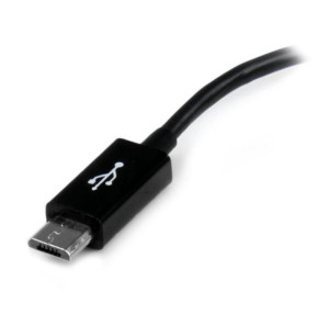Startech.com Adaptateur micro USB B mâle / USB 2.0 Host OTG femelle - Noir