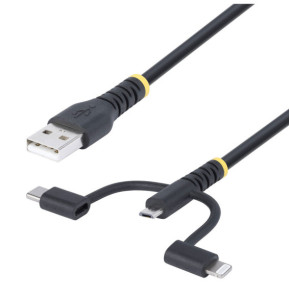 StarTech.com Câble 3-en-1 USB-A vers micro USB...