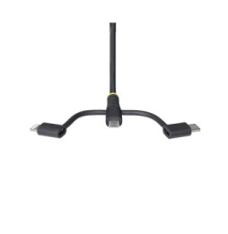 StarTech.com Câble 3-en-1 USB-A vers micro USB / USB-C / Lightning (1 m)