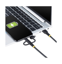 StarTech.com Câble 3-en-1 USB-A vers micro USB / USB-C / Lightning (1 m)