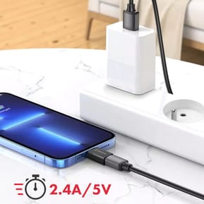 Swissten Adaptateur OTG Lightning vers USB Femelle Transfert de Données et Charge Swissten — image 4