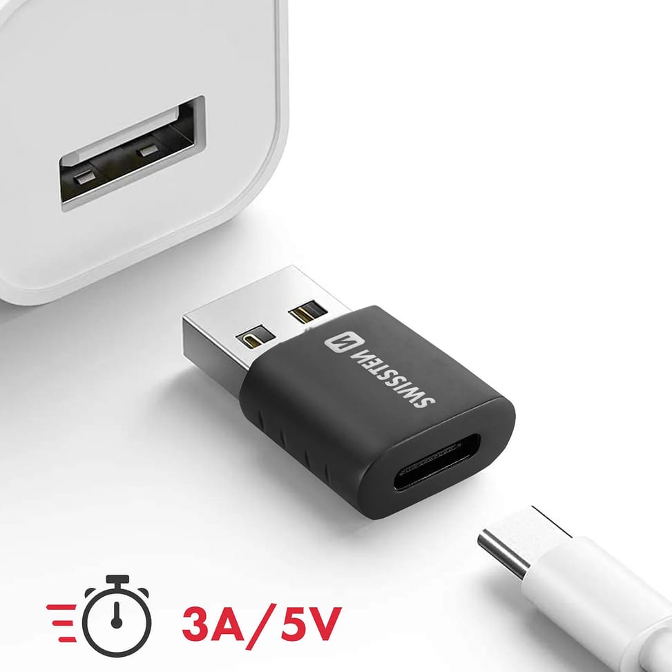 Swissten Adaptateur USB Mâle 3.0 vers USB-C Transfert de Données et Charge — image 5