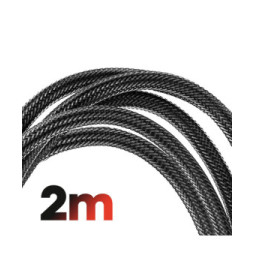 Swissten Câble HDMI 2.0 Ultra HD 4K 60Hz Nylon Tressé 2m Connecteurs Plaqués Or Noir