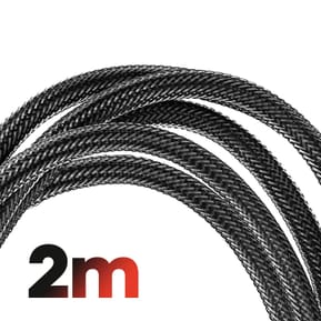 Swissten Câble HDMI 2.0 Ultra HD 4K 60Hz Nylon Tressé 2m Connecteurs Plaqués Or Noir — image 4