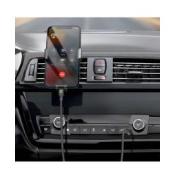Swissten Câble Jack 3.5mm pour iPhone / iPad, Adaptateur Audio Noir 1,5m