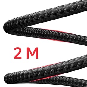 Swissten Câble USB C 100W pour Ordinateur Portable Design Coudé Nylon Tressé Noir — image 5