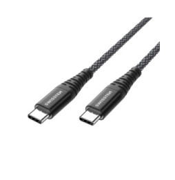Swissten Câble USB type C Fibre Aramide 1.5m Charge Rapide 60W Prise USB-C Noir