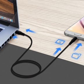 Swissten Câble USB-C vers Micro-USB Charge rapide 3A Synchronisation 1m Noir — image 4