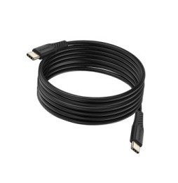 Swissten Câble USB-C vers USB-C 100W Recharge Ultra-Rapide Synchronisation 2.5m Noir