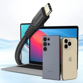 Swissten Câble USB-C vers USB-C 100W Recharge Ultra-Rapide Synchronisation 2.5m Noir — image 4