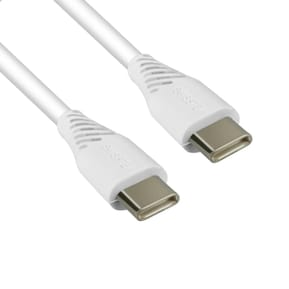 Swissten Câble USB-C vers USB-C 5A Power Delivery 100W Charge Rapide 2.5m Blanc