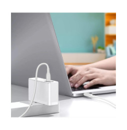 Swissten Câble USB-C vers USB-C 5A Power Delivery 100W Charge Rapide 2.5m Blanc