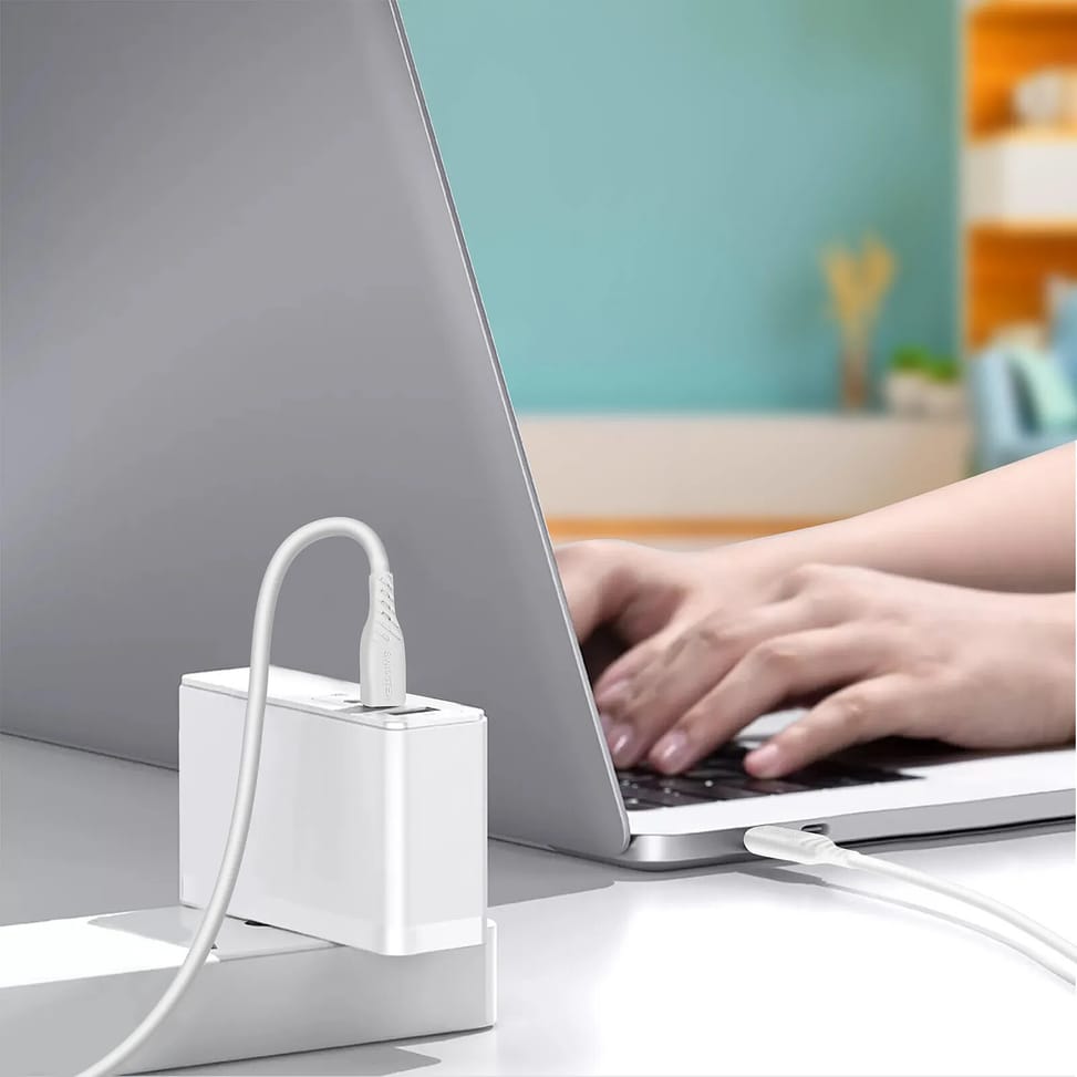 Swissten Câble USB-C vers USB-C 5A Power Delivery 100W Charge Rapide 2.5m Blanc — image 3