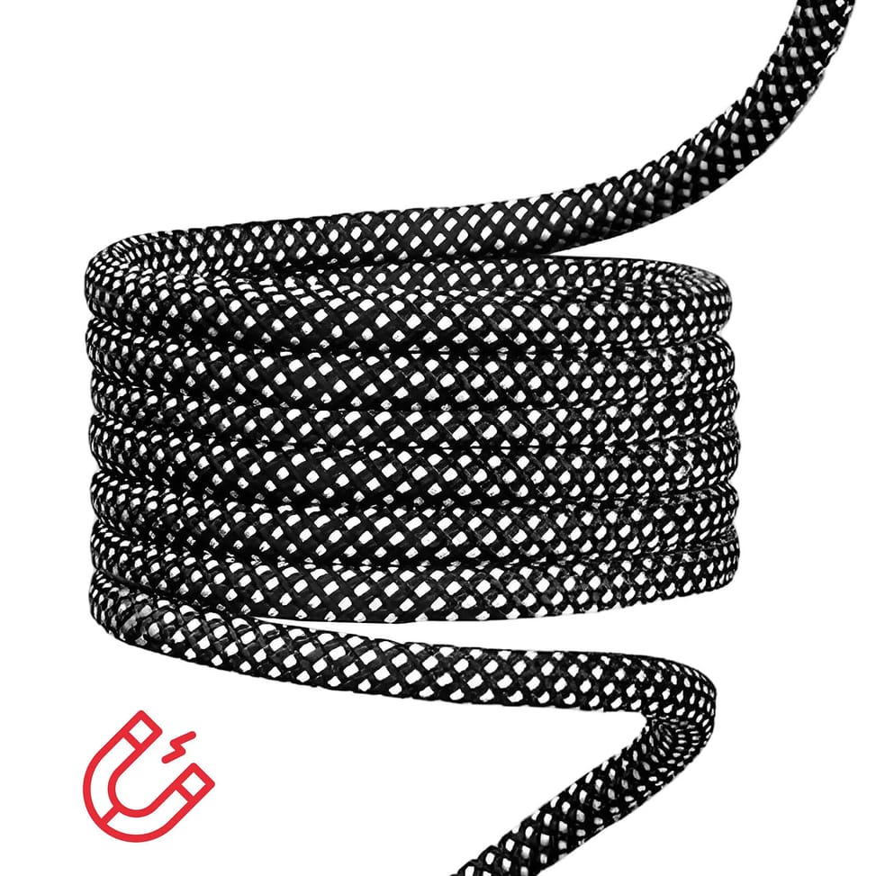Swissten Câble USB-C vers USB-C 60W Enroulement Magnétique Longueur 1m Noir — image 4