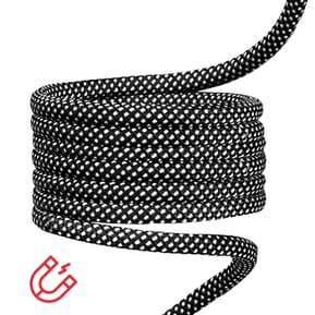 Swissten Câble USB-C vers USB-C 60W Enroulement Magnétique Longueur 1m Noir — image 4