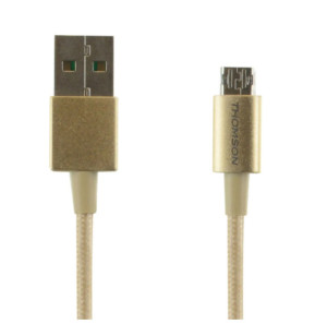 THOMSON Câble USB/ micro USB réversible - 2A Dorée
