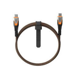 UAG Câble de Charge et de Transfert USB-C 3.2 20Gbps 240 en Nylon Tressé 0.75m Noir