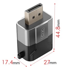 XO Adaptateur DisplayPort Mâle vers VGA Femelle Résolution 1080p Gris — image 5