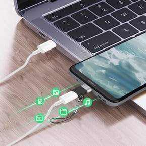 XO Adaptateur micro-USB vers USB-C Charge et Synchronisation 2.4A Ugreen Noir — image 3