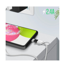 XO Adaptateur micro-USB vers USB-C Charge et Synchronisation 2.4A Ugreen Noir