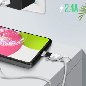 XO Adaptateur micro-USB vers USB-C Charge et Synchronisation 2.4A Ugreen Noir — image 4