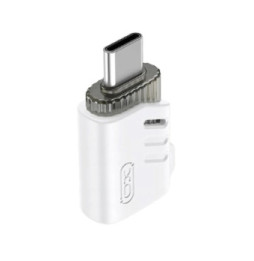 XO Adaptateur OTG USB Femelle vers USB-C Mâle Compact Blanc Blanc