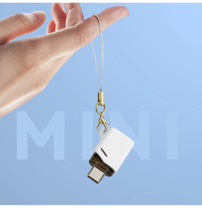 XO Adaptateur OTG USB Femelle vers USB-C Mâle Compact Blanc Blanc