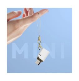 XO Adaptateur USB-C Femelle vers Micro USB Mâle Compact Blanc Blanc