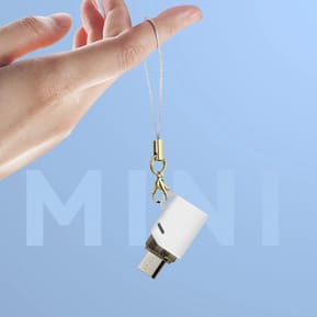 XO Adaptateur USB-C Femelle vers Micro USB Mâle Compact Blanc Blanc — image 3