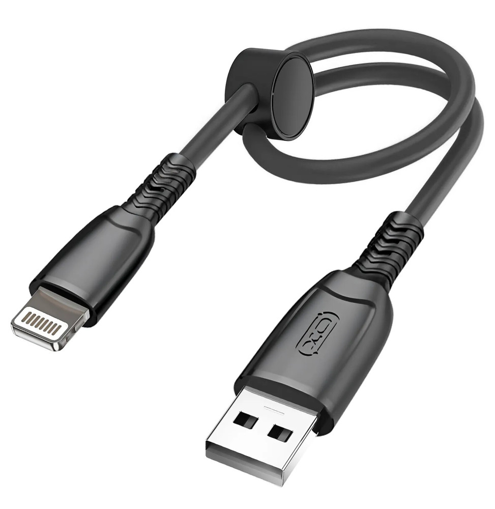 XO Câble USB vers Lightning 6A Transfert De Données 480Mbps 25cm Noir