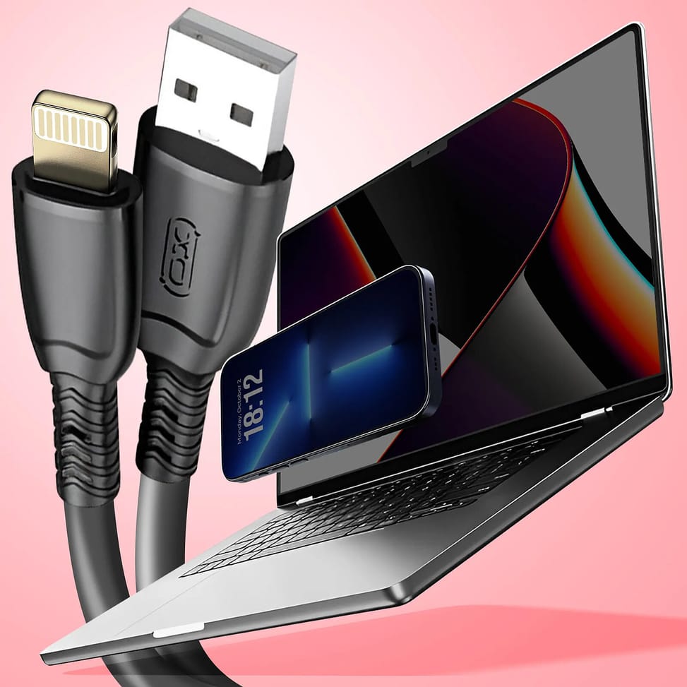 XO Câble USB vers Lightning 6A Transfert De Données 480Mbps 25cm Noir — image 4