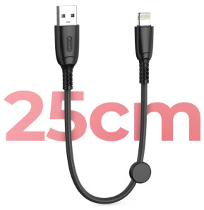 XO Câble USB vers Lightning 6A Transfert De Données 480Mbps 25cm Noir